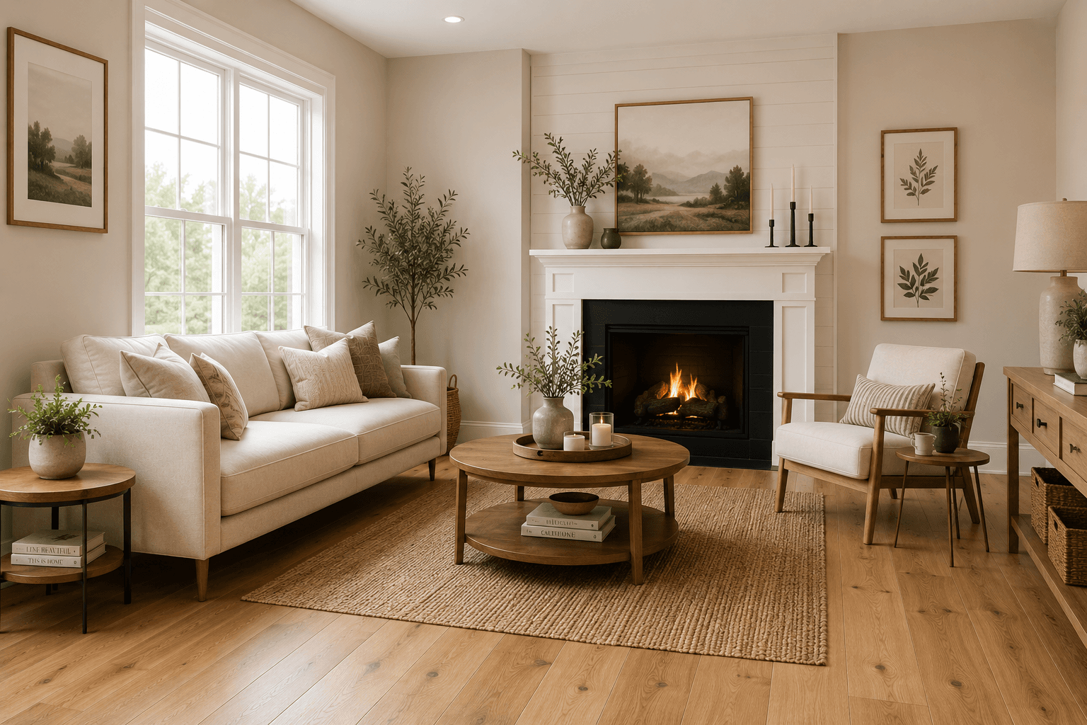 Professionally painted interior in a Northwest Georgia home